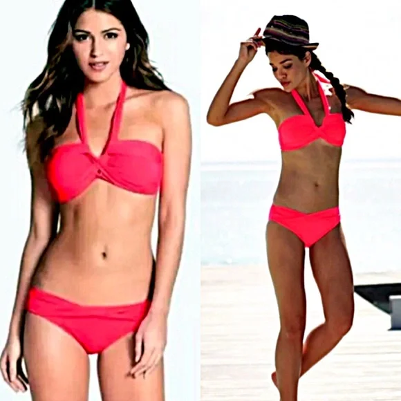 - Seafolly Goddess Red/Hot Bikini Set! NEW!