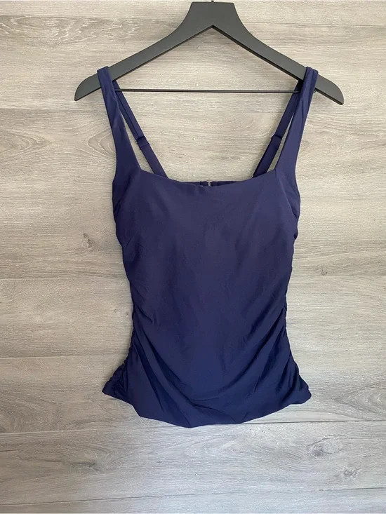 Athleta Square Neck Bra Cup Tankini Swim Top