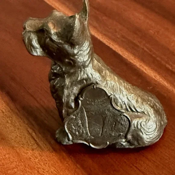 Vintage Cast Metal Scotty Dog - National Bridge‎ VA -American Travel Souvenir 3