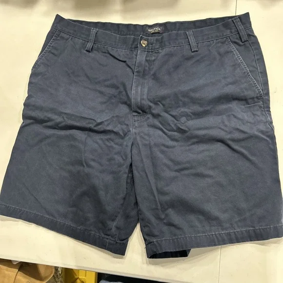 Nautica Mens Shorts 40w Navy Blue