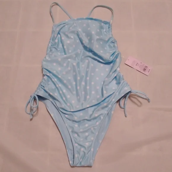 Wild Fable One Piece Swim Suit Adjustable Strap Cheeky SM
