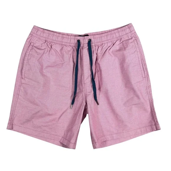 Rodd‎ & Gunn Men's Pink Textured Drawstring Shorts Size L