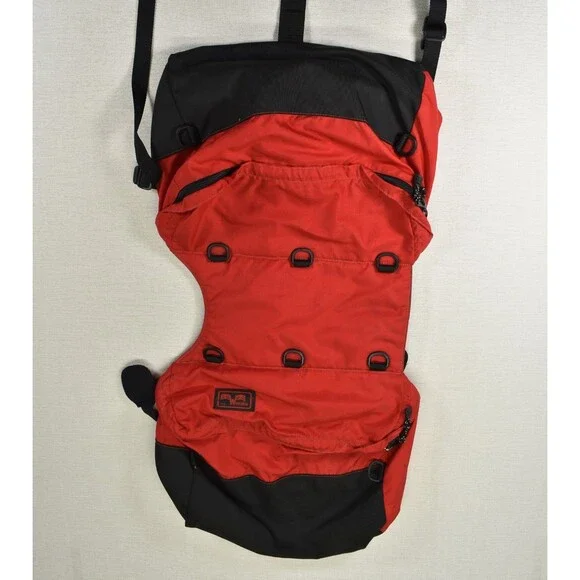 Vintage Wenaha Dog Backpack Large Red Made In USA Saddlebags Hiking Pack Harness