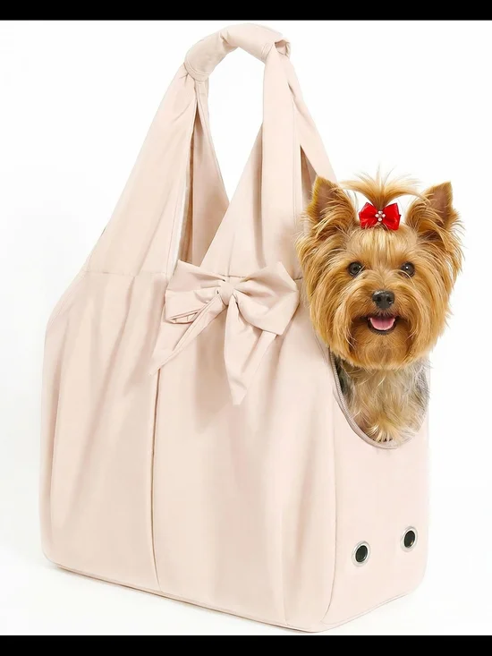 Jeekocaso Purse Carrier for Small Dogs, Soft-Sided Carrier with 4 Large Pockets