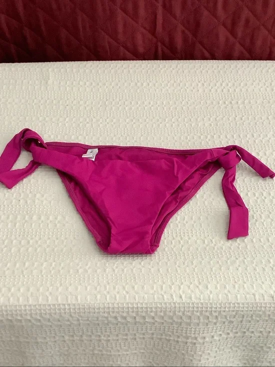 La Perla Fuchsia Tie-Side Bikini Bottoms