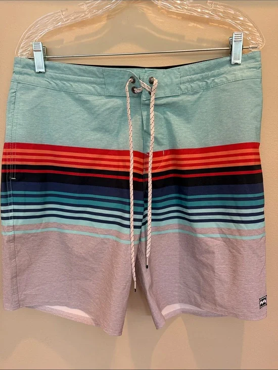Billabong Light Blue Stripe Board Short
