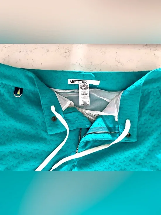 Mr Turk Teal Men's Swim Trunks