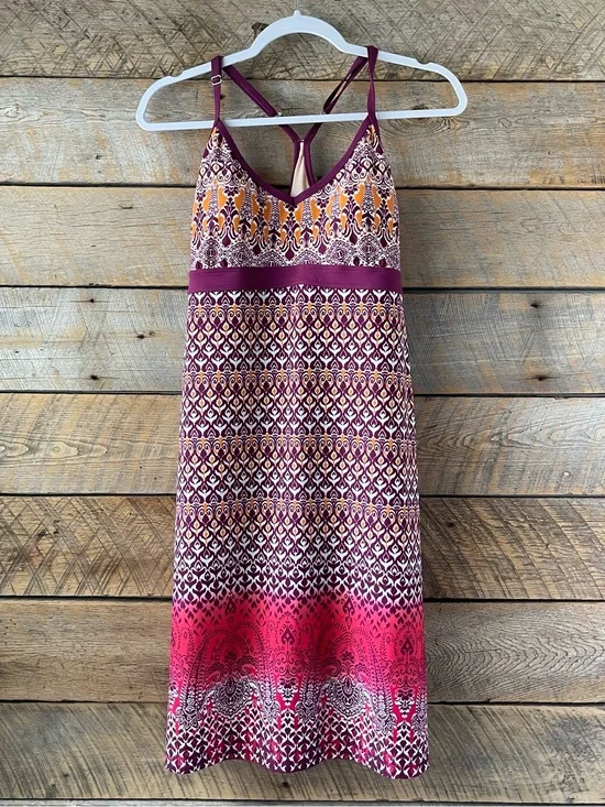 Athleta Printed Shorebreak Swim Dress Womens Large Swimwear Activewear