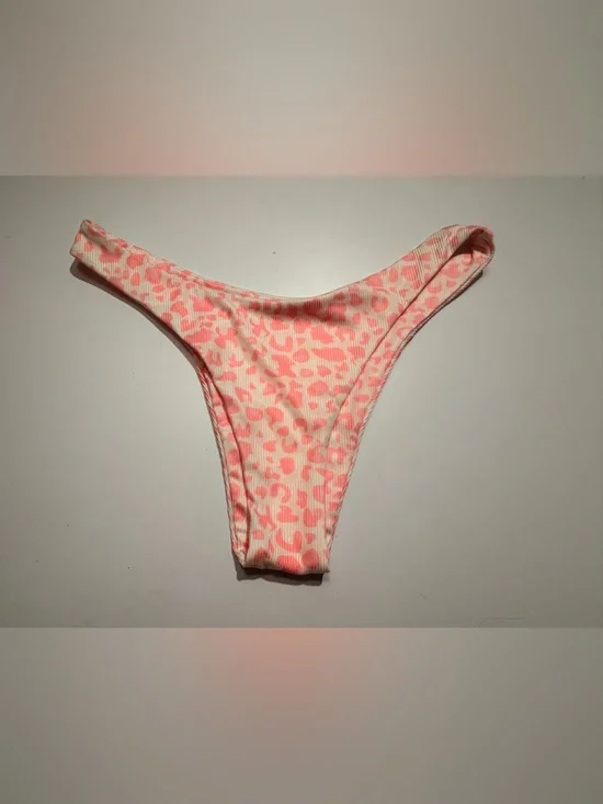 SHEIN Pink Leopard Print Bikini Bottoms