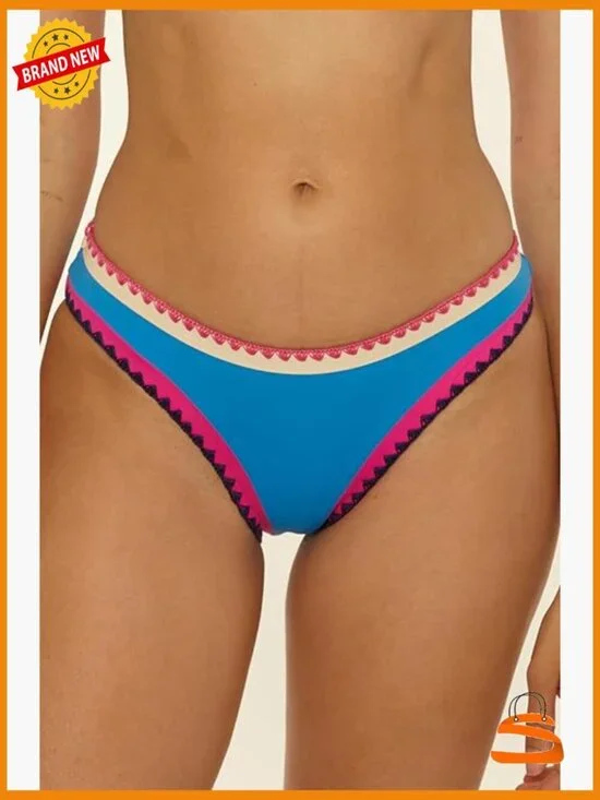 Medium Hipster Bikini Bottoms, Nylon Spandex, Cheeky Coverage Swimwear