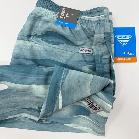 Columbia PFG Rambler Printed Water Short Men's Small Regular Fit‎ Omni-Shade NEW
