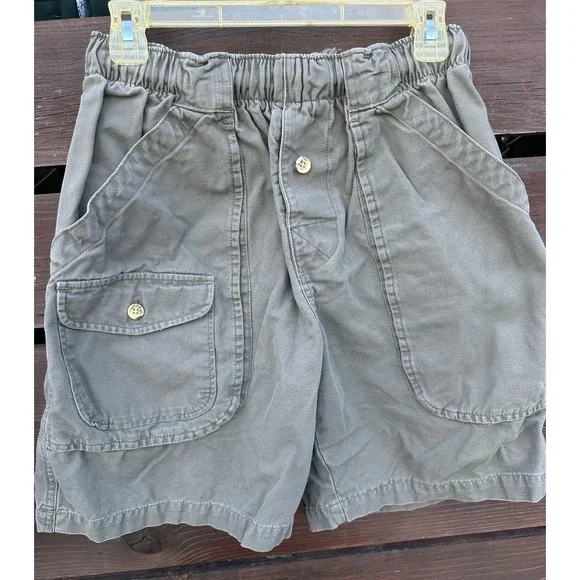 Ocean Pacific Op Vintage Logo‎ Brown Skater Shorts Cotton Elastic Waist *Sz M