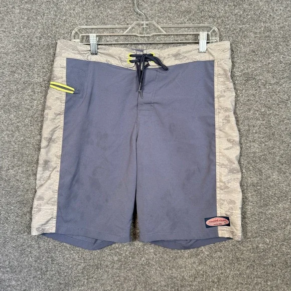 Vineyard Vines‎ Board Shorts Mens 32 Blue Gray Athletic Swim Trunks Beach Pool