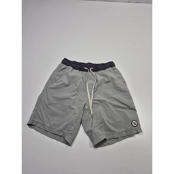 Vuori Kore Lined Shorts Mens Small Gray Athletic Swim Trunks Quick Dry V302
