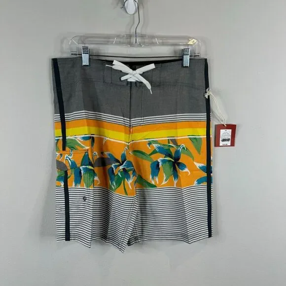 Mossimo Swim Trunks Size 33 Mens Tropical Vacation‎ Holiday Board Shorts NWT