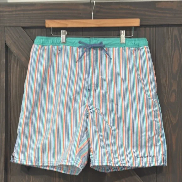 Vineyard‎ Vines Men’s Swim Trunks Mesh Liner Pockets Striped Multicolor Size L