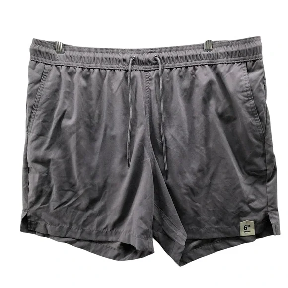 NWT‎ George Above The Knee Swim Shorts Mens XL Gray Mesh Lined Swim Trunks 6''