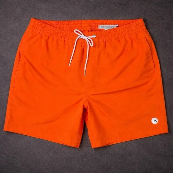 OUTERKNOWN Orange Nomadic Volley Board Shorts Trunks Men's M Beach Coastal NWT‎