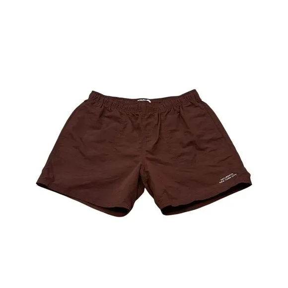 Saturdays NYC Talley Swim Short in Brown Size M