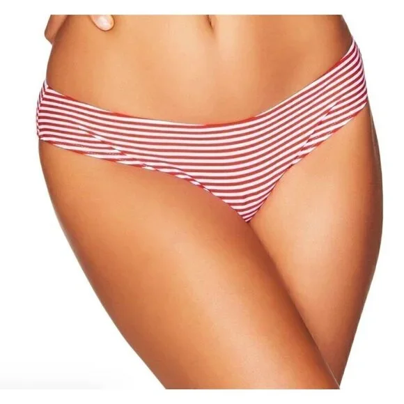 New Sea Level Size US14 Sorrento Stripe Hipster Bikini Brief - Red Swim Wear