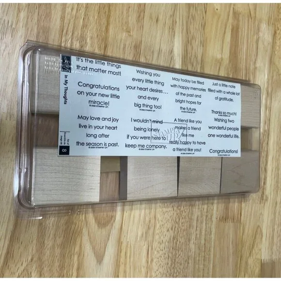 Stampin Up Mounted Rubber Stamp‎ In my Thoughts
