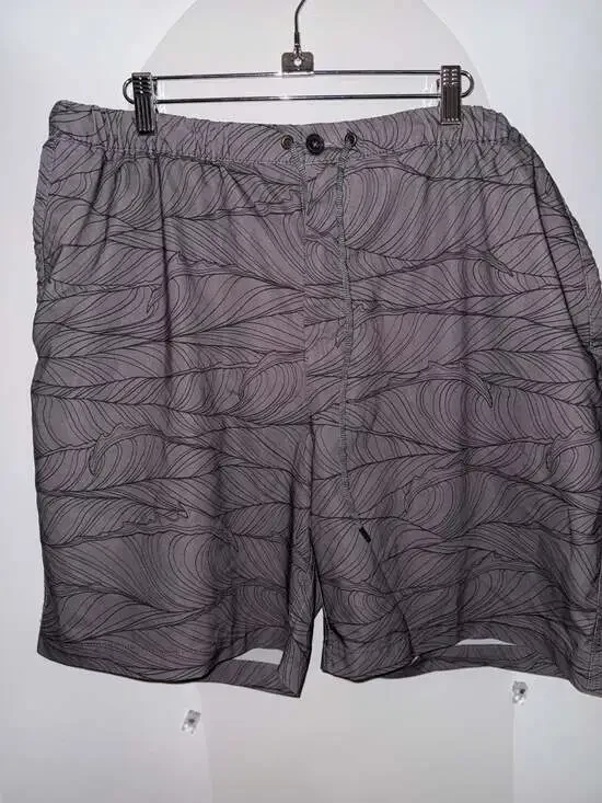 Quiksilver Waterman Collection Leaf Print Drawstring Swim Shorts