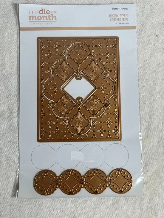 NEW Spellbinders Stitched Dies Nested Layered Stitched Petal March 2023