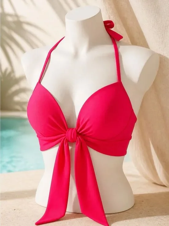 HOT PINK BIKINI TOP SIZE SMALL