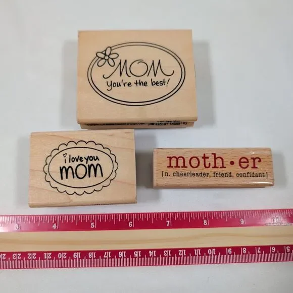 Lot #9 Mother's Day Rubber Stamps Stampendous Hampton Art Mom Card Making