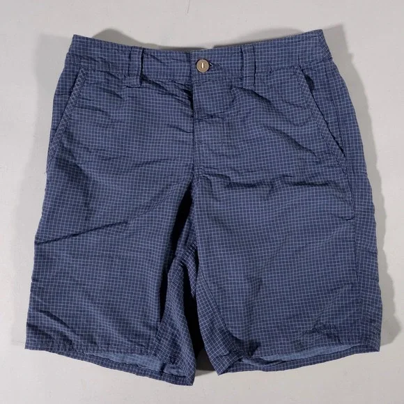 Patagonia Board Shorts Mens 30 Blue Grid Hiking 86645 SP16