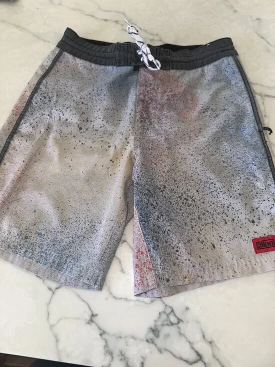 Alton Men's Paint Splatter Print Boardshorts