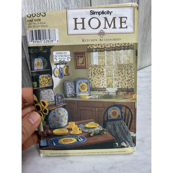 Simplicity 8693 Shirley Botsford Kitchen Accessories Sewing Pattern One Size