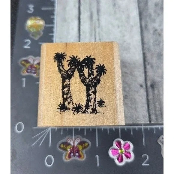 Stampin' Up! Joshua Tree Pair Southwest Rubber Stamp Wood #E34