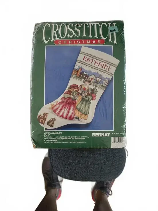 Bernat Victorian Carolers Christmas Cross Stitch Kit