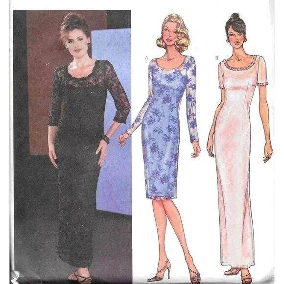 Butterick 3635 Sewing Pattern Women Size 6-10 Evening Gown Dress‎ Uncut