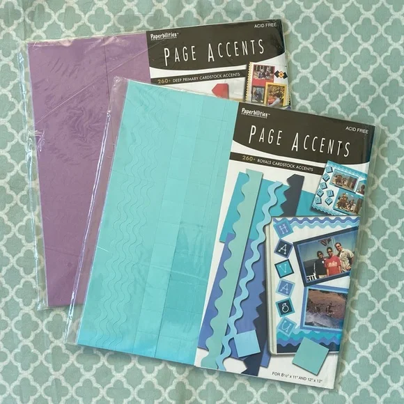 Scrapbooking Page Accents Blue & Primary
