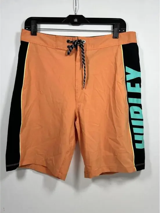 Hurley Phantom Men’s Swim Surf Trunks Boards Shorts Size 30 Orange