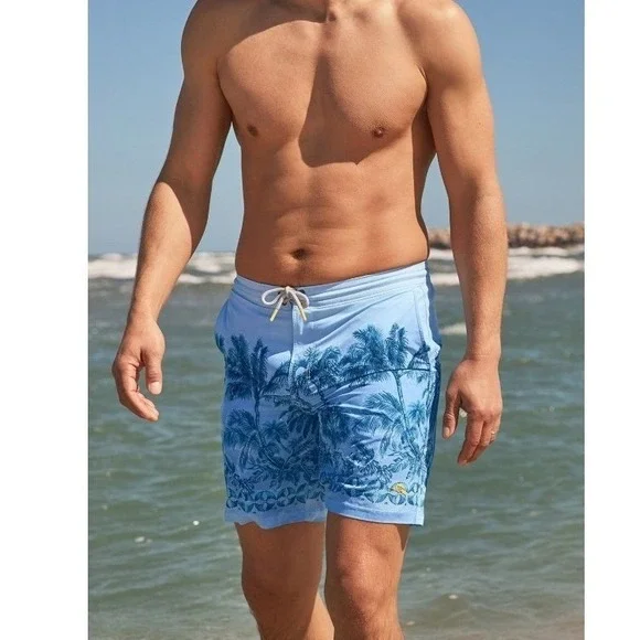 Tommy Bahama Mens XL Artist Series Baja Hibiscus Hues 8
