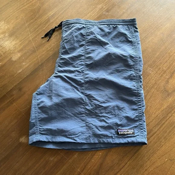 Patagonia Baggies Shorts Men 2XL Glass Blue 58033 Nylon Mesh Line Athletic