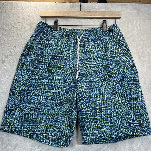 L.L. Bean Swim Trunks Vacationland Small Classic Beach Colorful