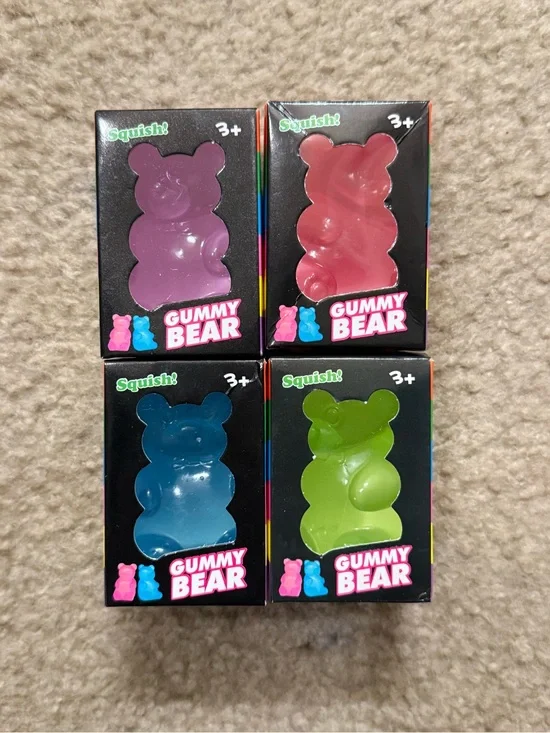 Squishy Gummy Bears (Bundle of 4)