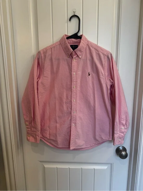 Ralph Lauren Pink Button-Down Oxford Shirt