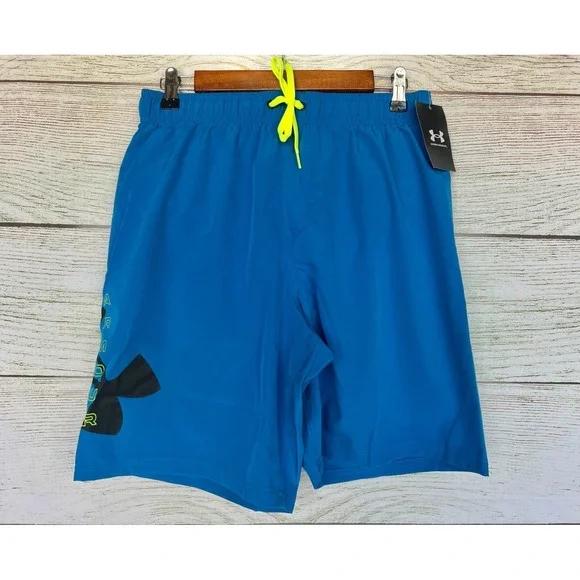 Under Armour Swim Shorts Mens Size Small Cruise Blue Swim Trunk Shorts New