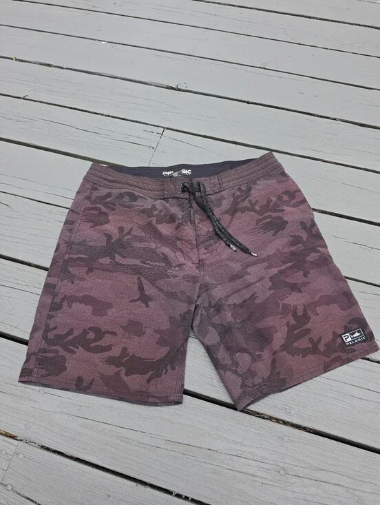 Pelagic High Performance Camo Board Swim Fishing Shorts 34