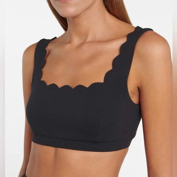 Cupshe women’s size extra large swim,‎ top black color new with tags