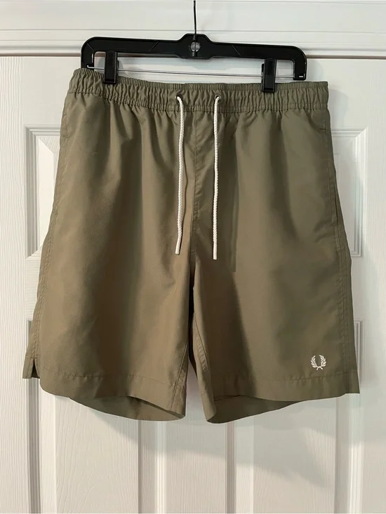 Fred Perry Swim Shorts Large Olive Green