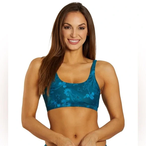 NWT Lole Women's Anatheia Zenith Wave Bikini Top