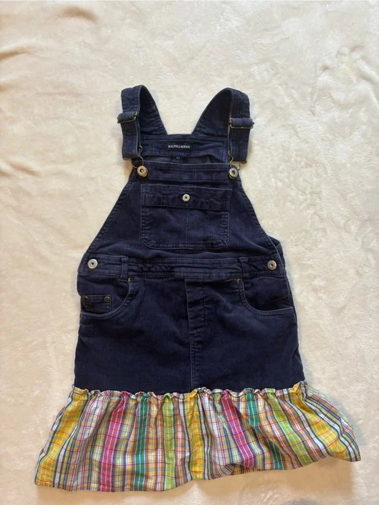 Polo Ralph Lauren Kids Corduroy Overall Jumper Dress