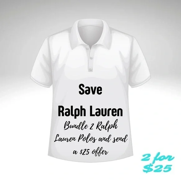 Save! Bundle or like 2 Ralph Lauren polos