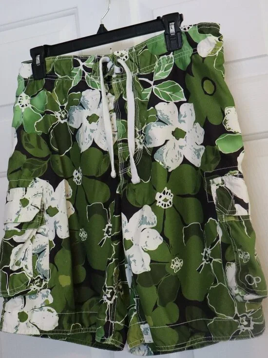 Ocean Pacific Men's Swim Trunks Size 34 Waist Mess Lining